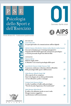 PSE - Psicologia dello Sport e dell'Esercizio. N°1